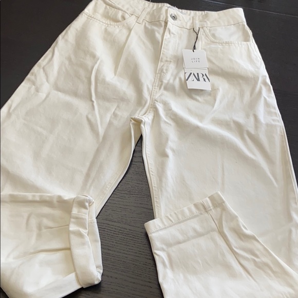 ZARA cream slouchy mom look jeans bloggers fave - Picture 12 of 12